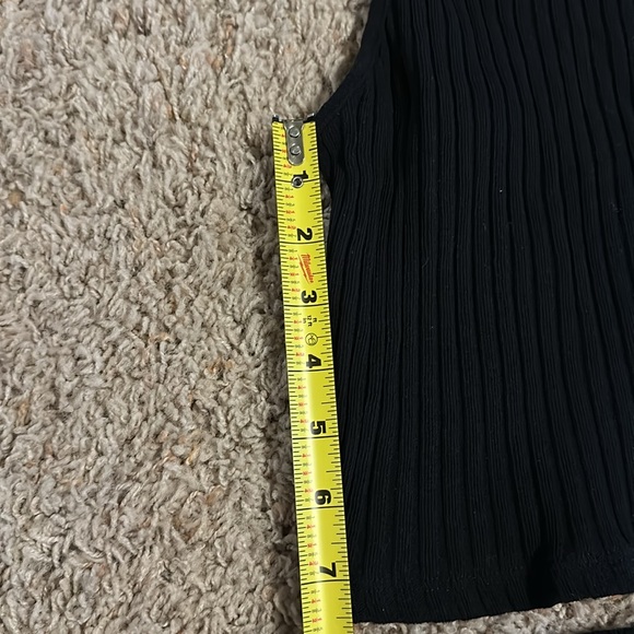 Black Ribbed Two-Piece Set - Picture 4 of 4